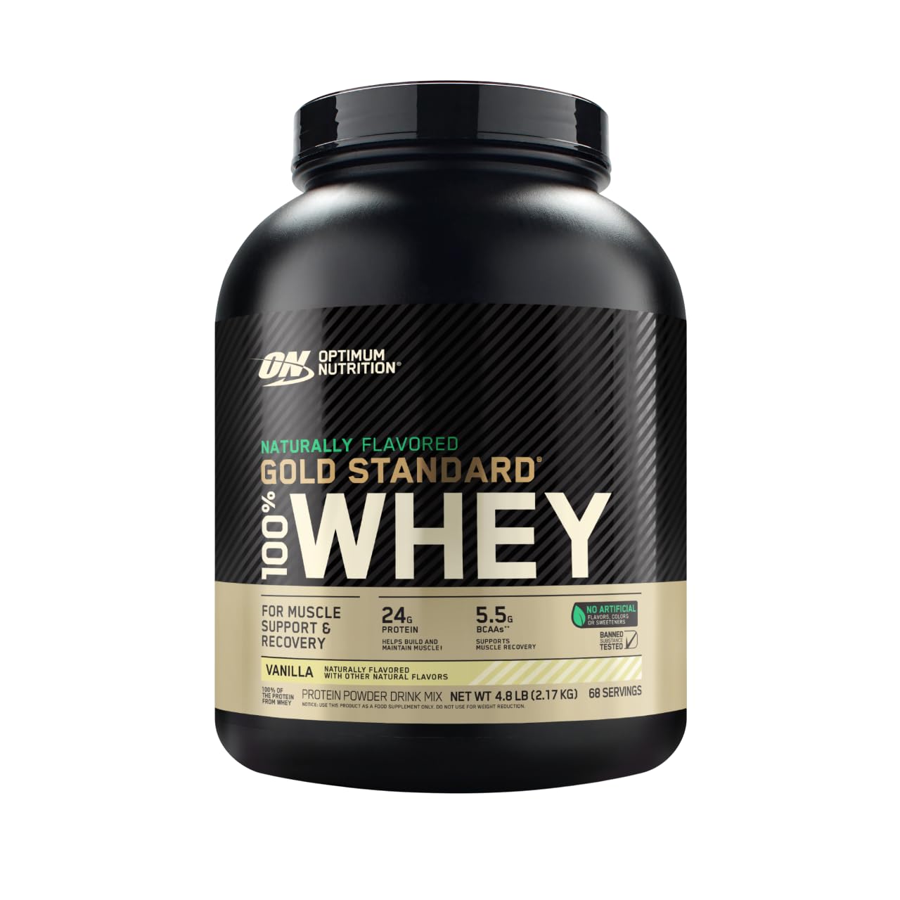 Optimum Nutrition Gold Standard 100% Whey Protein Powder, Banana Cream, 2 Pound (Packaging May Vary)