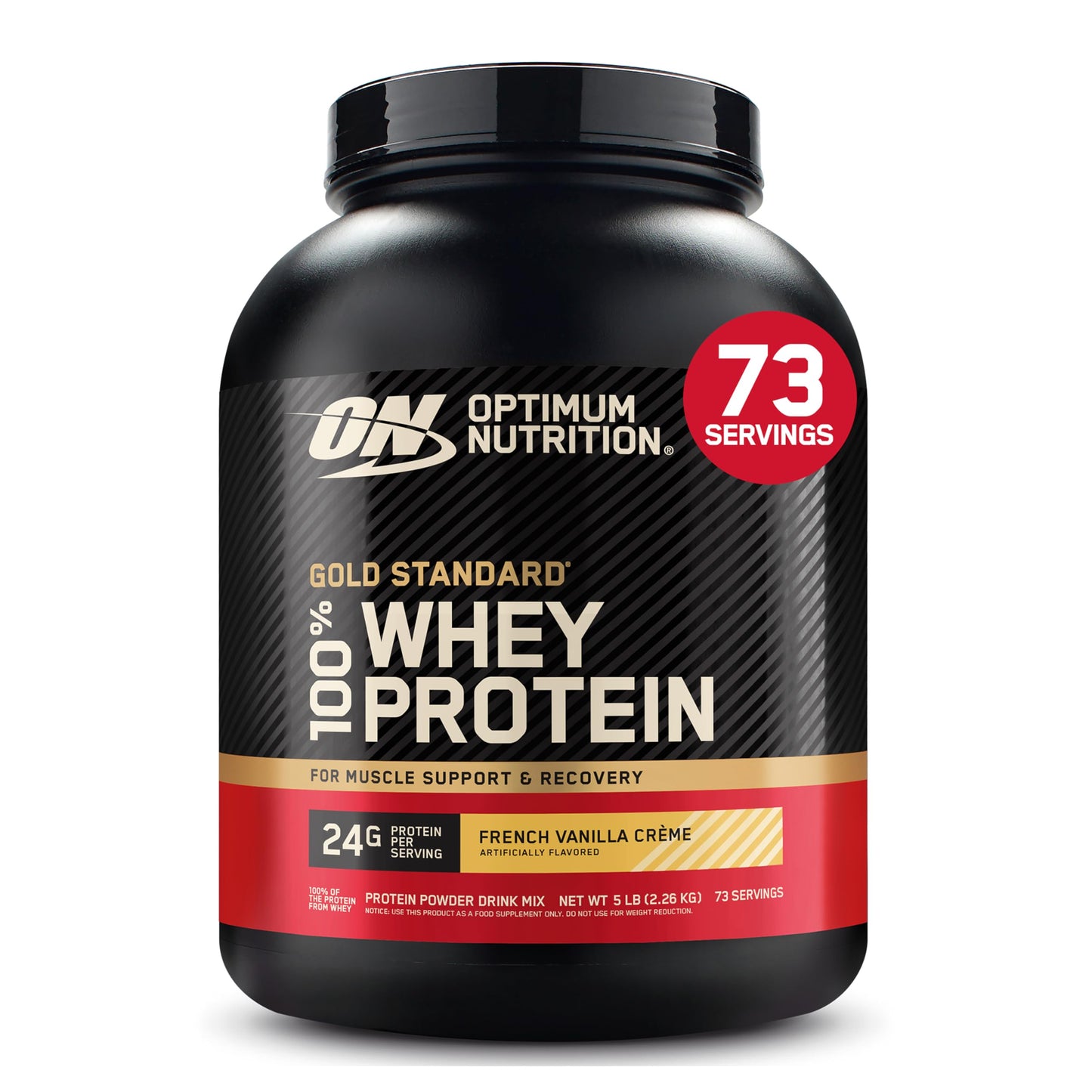 Optimum Nutrition Gold Standard 100% Whey Protein Powder, Banana Cream, 2 Pound (Packaging May Vary)