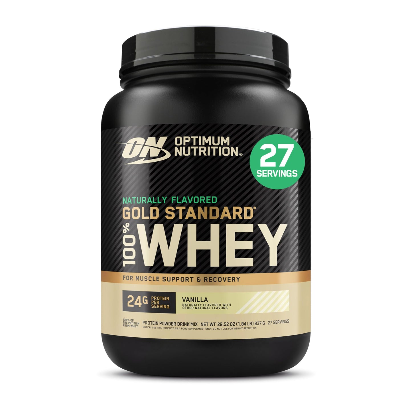 Optimum Nutrition Gold Standard 100% Whey Protein Powder, Banana Cream, 2 Pound (Packaging May Vary)