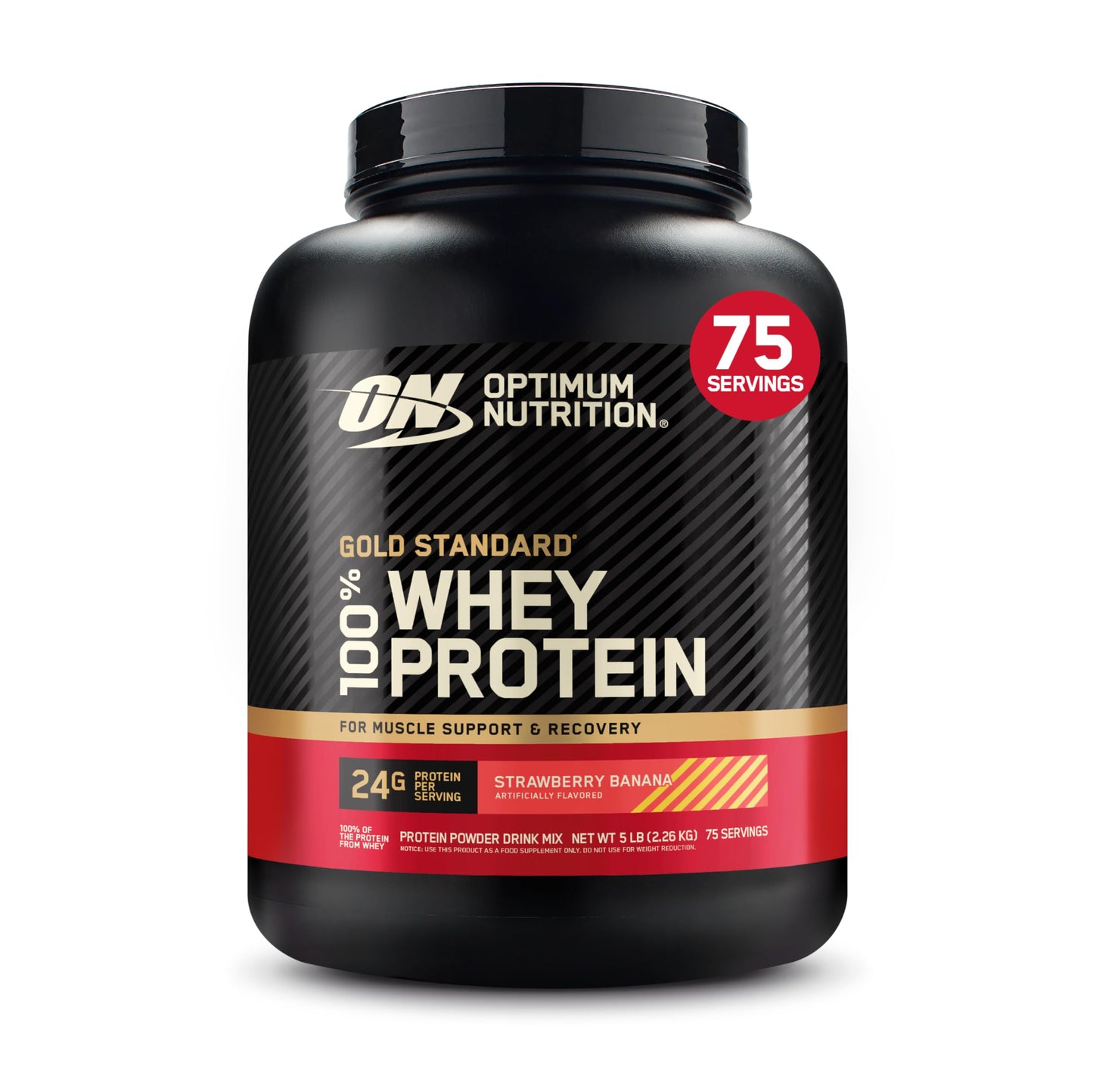 Optimum Nutrition Gold Standard 100% Whey Protein Powder, Banana Cream, 2 Pound (Packaging May Vary)