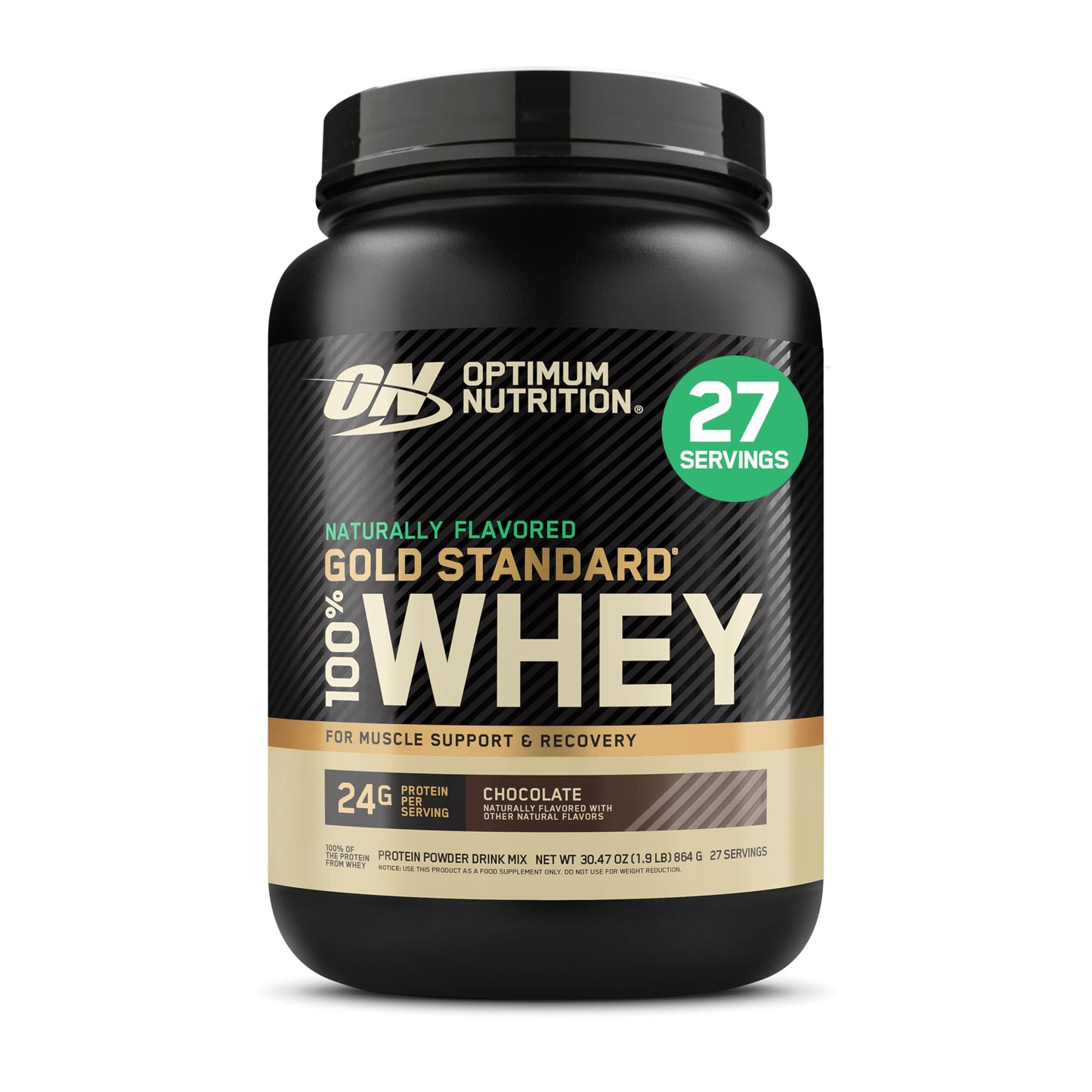 Optimum Nutrition Gold Standard 100% Whey Protein Powder, Banana Cream, 2 Pound (Packaging May Vary)