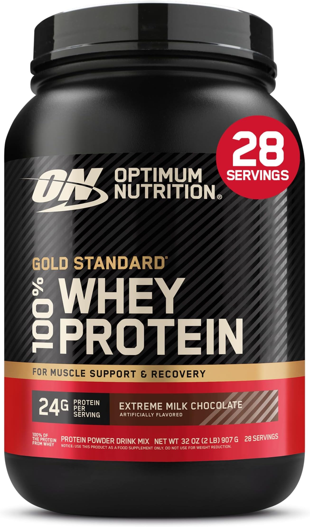 Optimum Nutrition Gold Standard 100% Whey Protein Powder, Banana Cream, 2 Pound (Packaging May Vary)