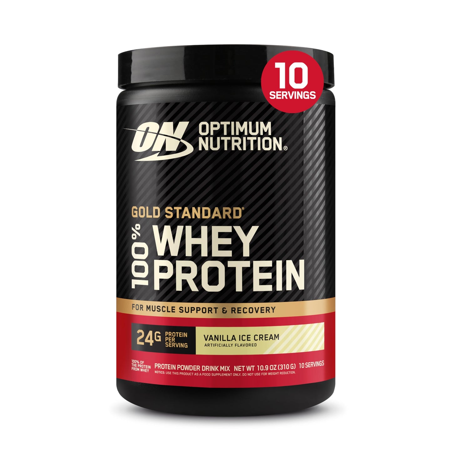 Optimum Nutrition Gold Standard 100% Whey Protein Powder, Banana Cream, 2 Pound (Packaging May Vary)