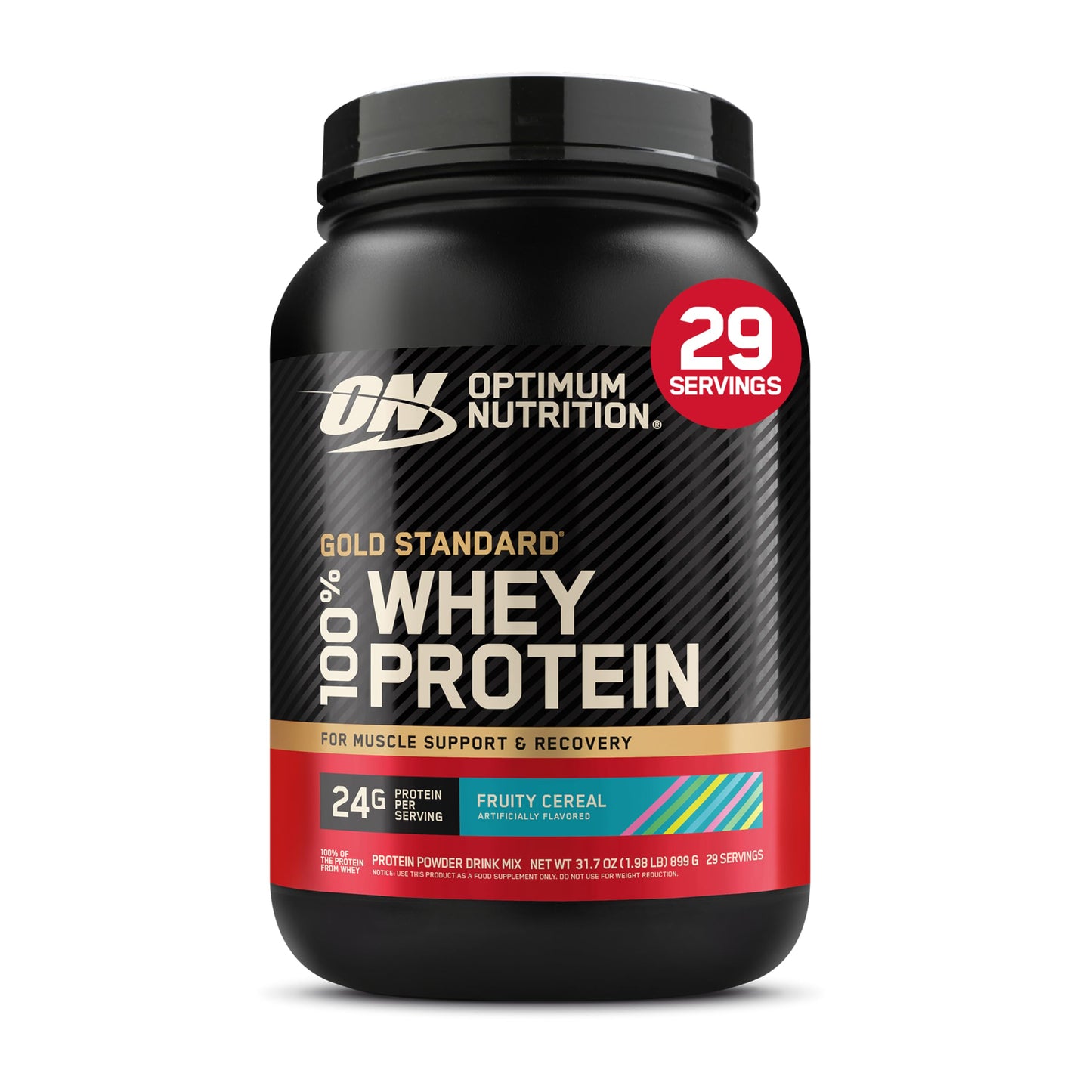 Optimum Nutrition Gold Standard 100% Whey Protein Powder, Banana Cream, 2 Pound (Packaging May Vary)
