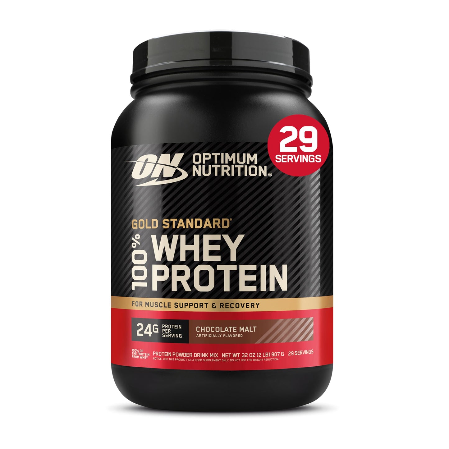 Optimum Nutrition Gold Standard 100% Whey Protein Powder, Banana Cream, 2 Pound (Packaging May Vary)