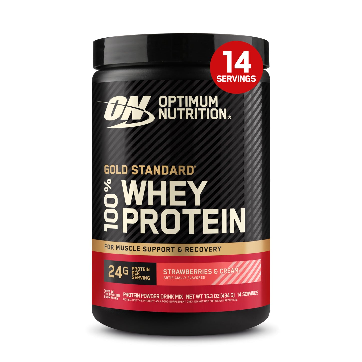 Optimum Nutrition Gold Standard 100% Whey Protein Powder, Banana Cream, 2 Pound (Packaging May Vary)