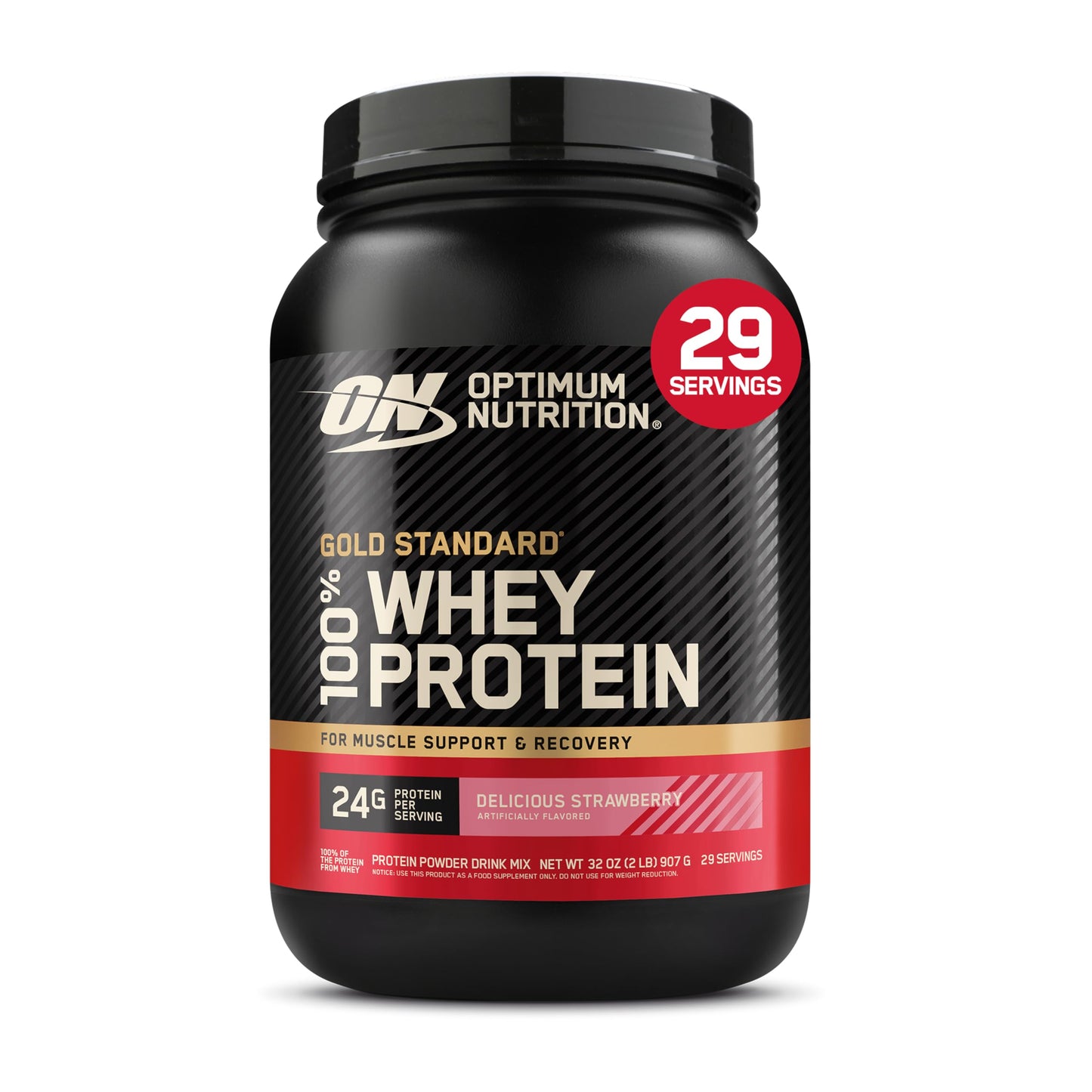 Optimum Nutrition Gold Standard 100% Whey Protein Powder, Banana Cream, 2 Pound (Packaging May Vary)