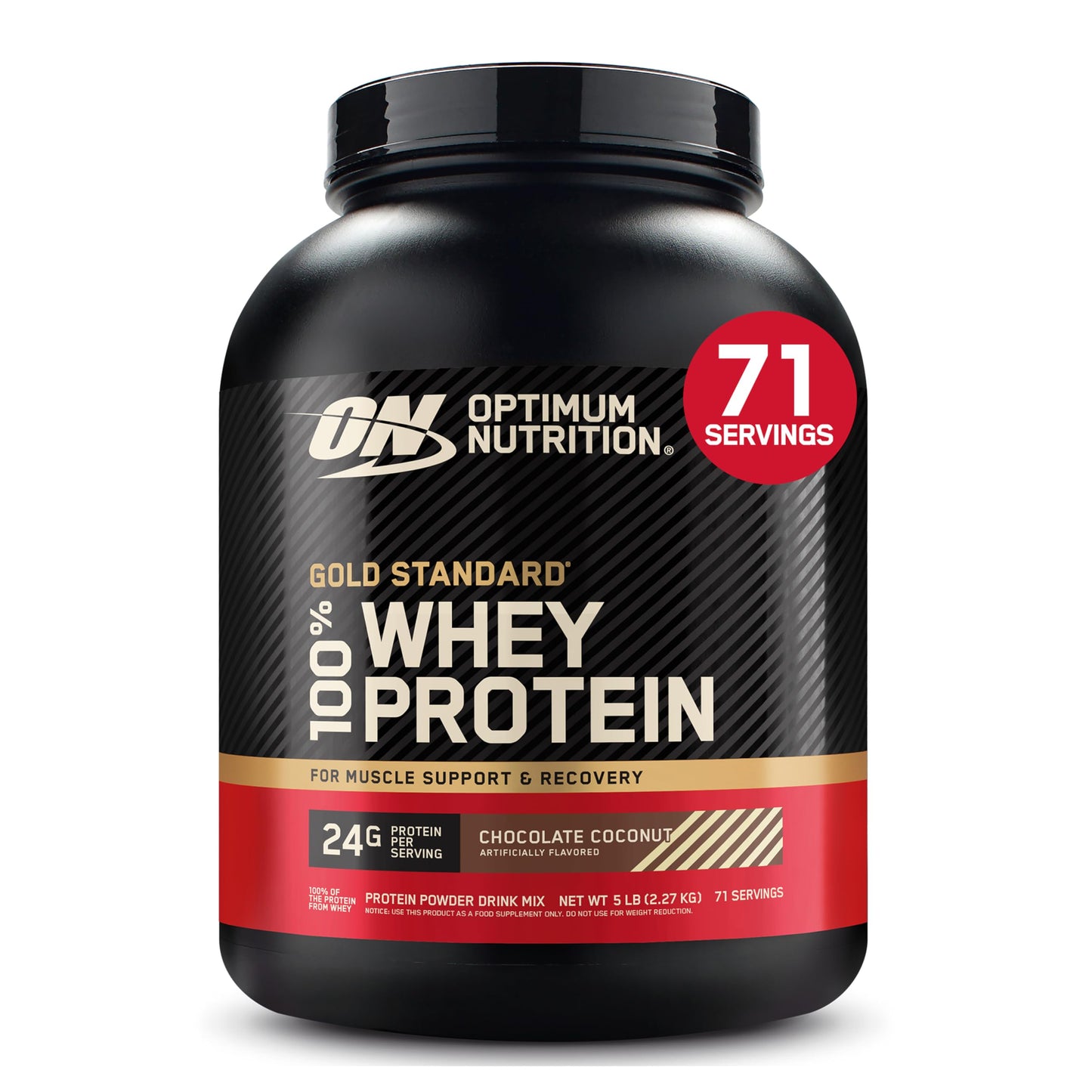 Optimum Nutrition Gold Standard 100% Whey Protein Powder, Banana Cream, 2 Pound (Packaging May Vary)