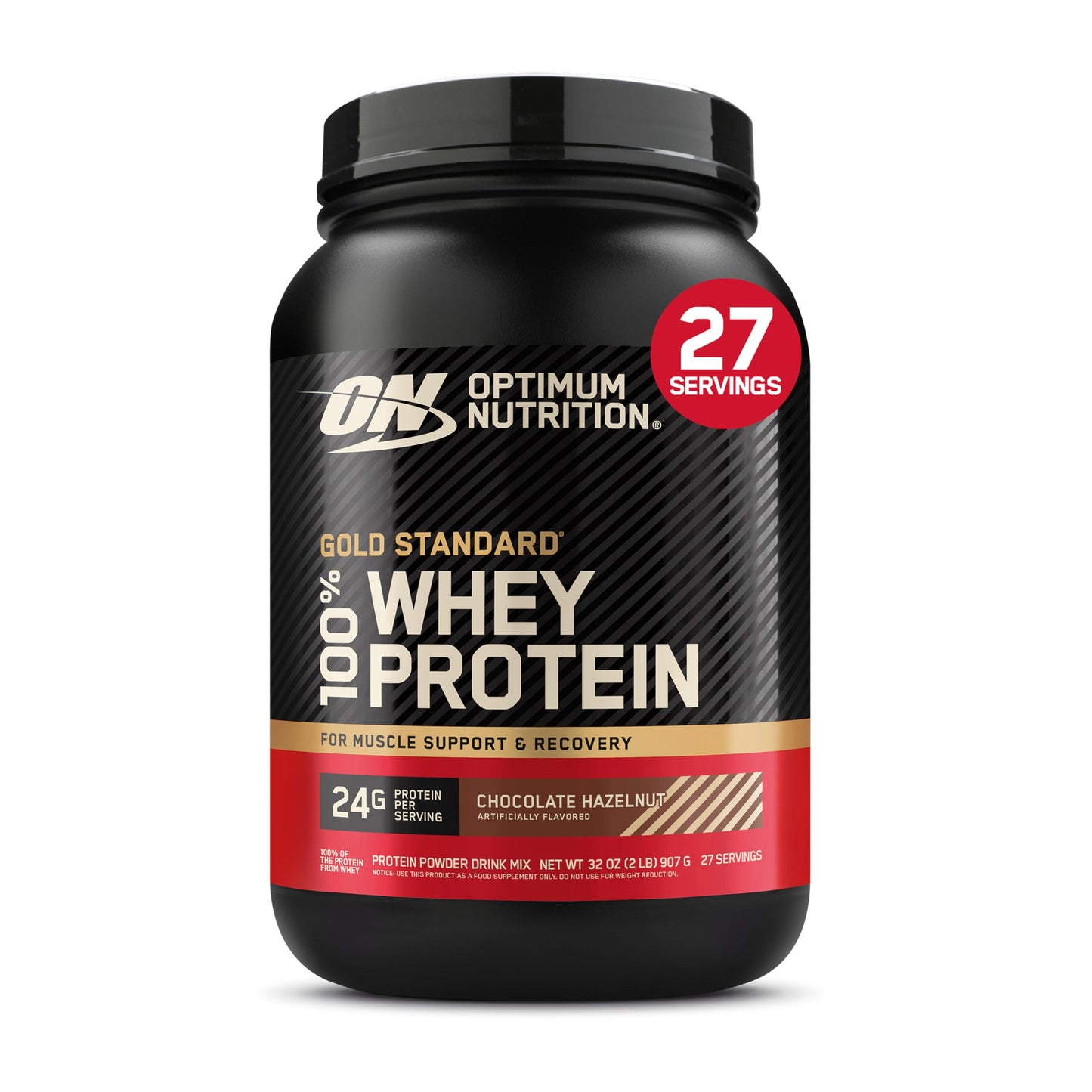 Optimum Nutrition Gold Standard 100% Whey Protein Powder, Banana Cream, 2 Pound (Packaging May Vary)