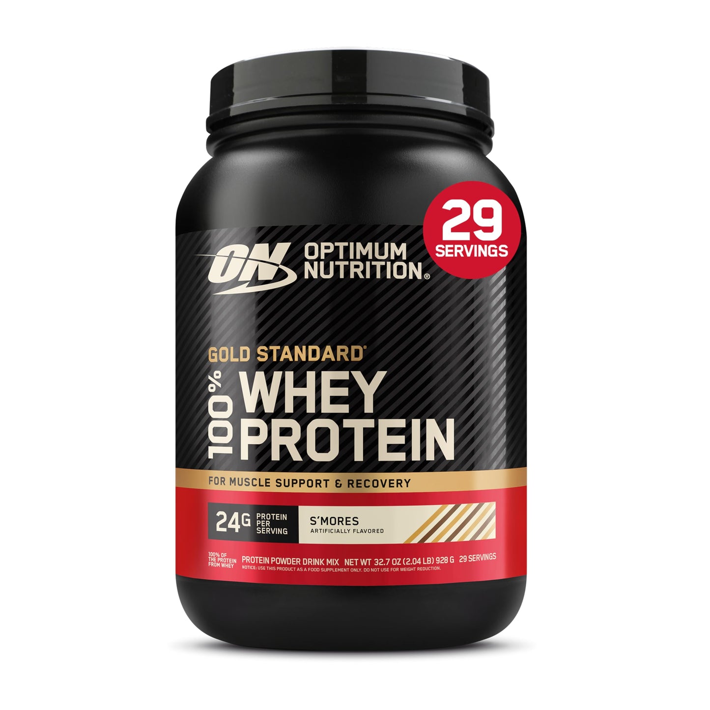 Optimum Nutrition Gold Standard 100% Whey Protein Powder, Banana Cream, 2 Pound (Packaging May Vary)