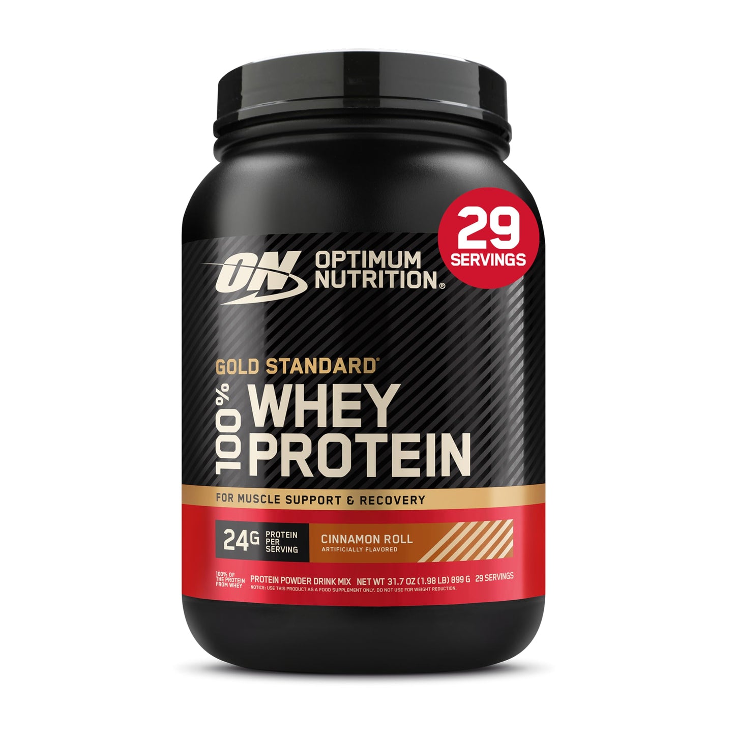 Optimum Nutrition Gold Standard 100% Whey Protein Powder, Banana Cream, 2 Pound (Packaging May Vary)