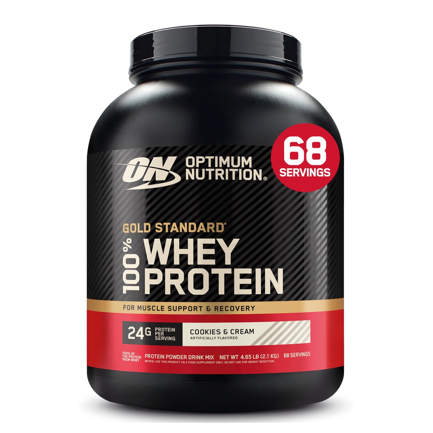 Optimum Nutrition Gold Standard 100% Whey Protein Powder, Banana Cream, 2 Pound (Packaging May Vary)