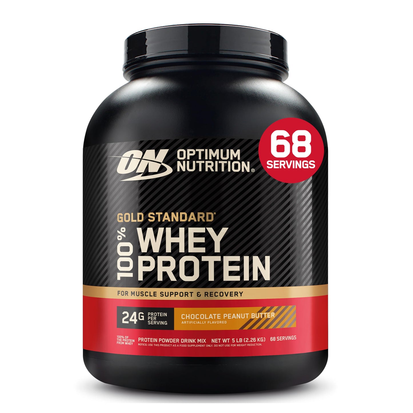 Optimum Nutrition Gold Standard 100% Whey Protein Powder, Banana Cream, 2 Pound (Packaging May Vary)